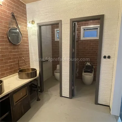 Shipping Container Repurposed As Container Toilets